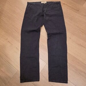 Mollusk California Mens Straight Leg Chino Pants Brown Cotton Sz 38 Made in USA